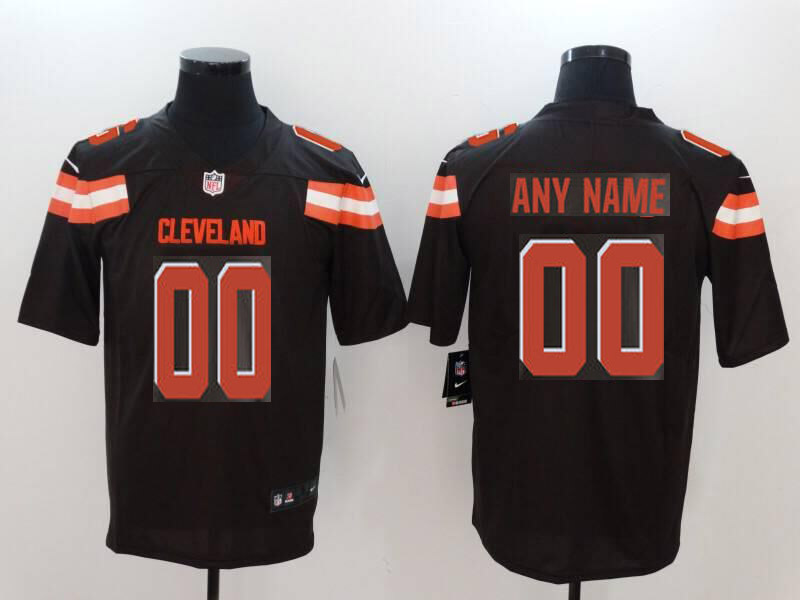 Men Cleveland Browns Custom  brown Nike Vapor Untouchable Limited NFL Jerseys